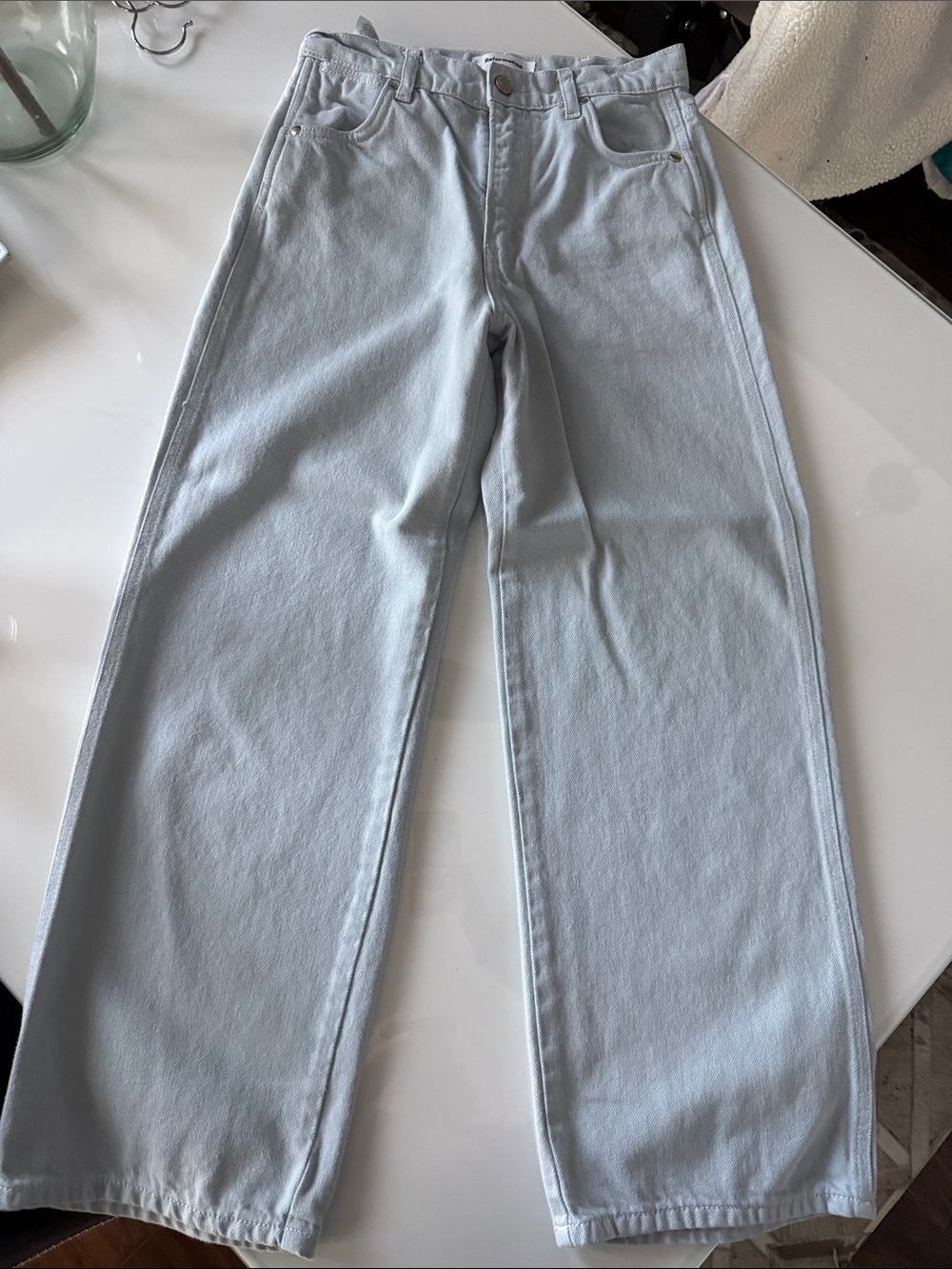 Reformation Pale Blue Denim Jeans